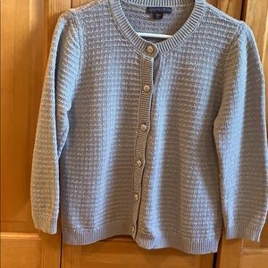 Grey button up sweater